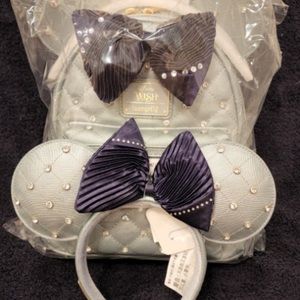 Loungefly Disney Wish Cruise Line Ship Mini Backpack and ears Cruise Line
